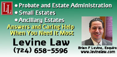 Law Levine, LLC - Estate Attorney in Indiana County PA for Probate Estate Administration including small estates and ancillary estates